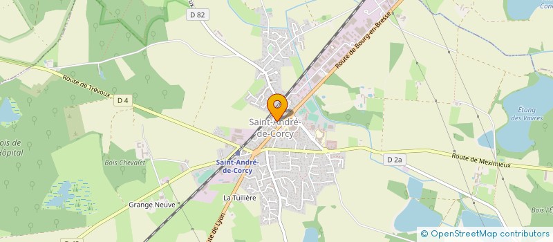localisation de l'entreprise AINDEX-LEBRUT à SAINT-ANDRE-DE-CORCY