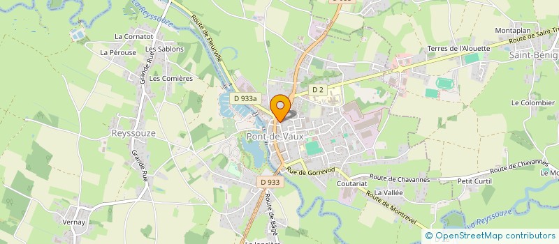 localisation de l'entreprise AINDIS VOYAGES à PONT-DE-VAUX