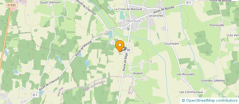 localisation de l'entreprise AINFLUX SERVICES  CHEVROUX