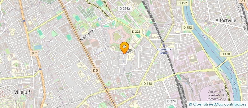 localisation de l'entreprise AING KAING STALINGRAD  VITRY-SUR-SEINE