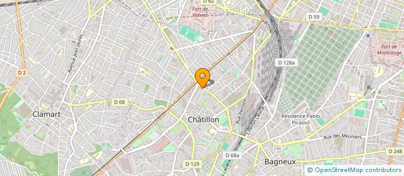 localisation de l'entreprise AINHOA FAUCHER  CHATILLON