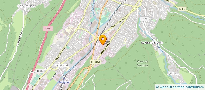 localisation de l'entreprise AINJECTION PLASTIQUES à OYONNAX