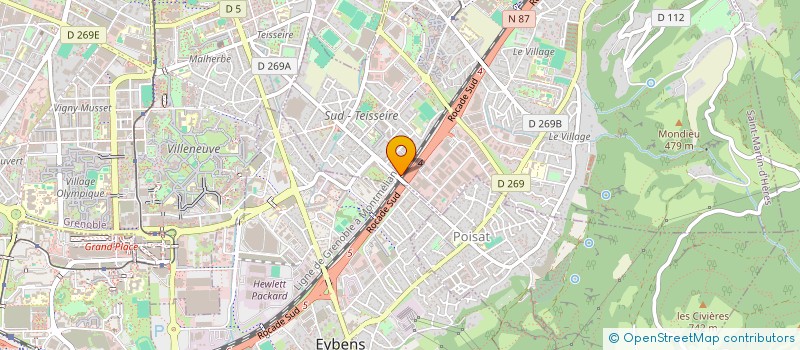 localisation de l'entreprise AINOHA PARTICIPATIONS  SAINT-MARTIN-D'HERES