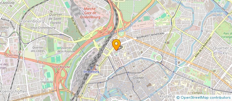 localisation de l'entreprise AINOVA à STRASBOURG