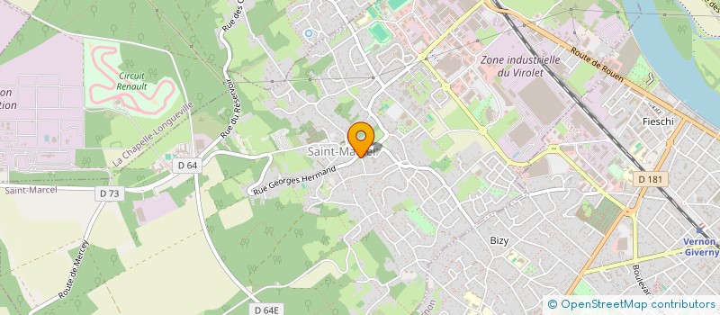 localisation de l'entreprise AINSI DANSE à SAINT-MARCEL