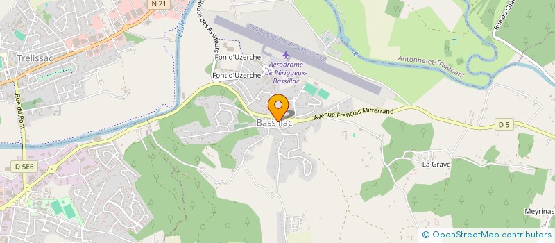 localisation de l'entreprise AINSI'DANSE BASSILLAC  BASSILLAC ET AUBEROCHE