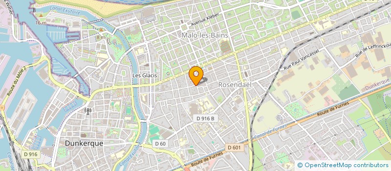 localisation de l'entreprise AINSI FONT FONT à DUNKERQUE