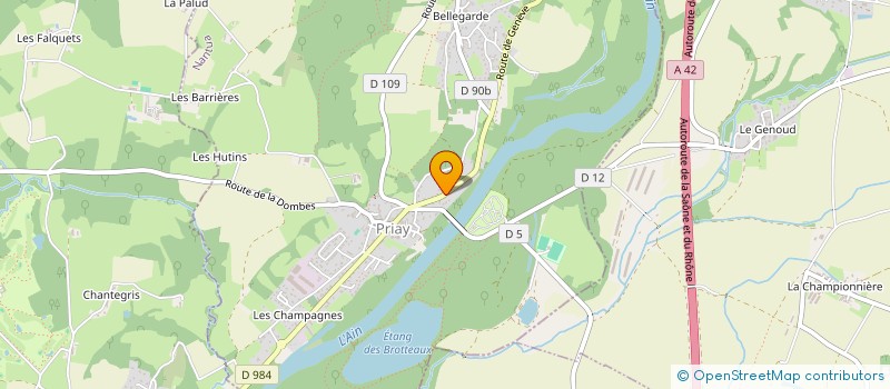 localisation de l'entreprise AINSPIRATION VOYAGES  PRIAY