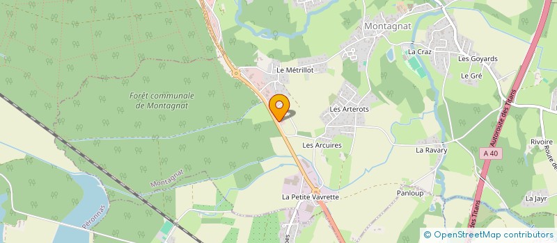localisation de l'entreprise AINTEGRA à MONTAGNAT