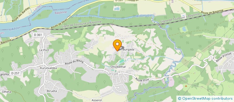 localisation de l'entreprise AINTZINA  URCUIT