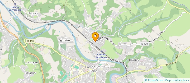 localisation de l'entreprise AINTZINA E.J.L.  CAMBO-LES-BAINS