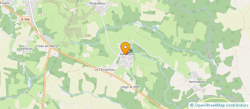 localisation de l'entreprise AINUW à LA FEUILLEE