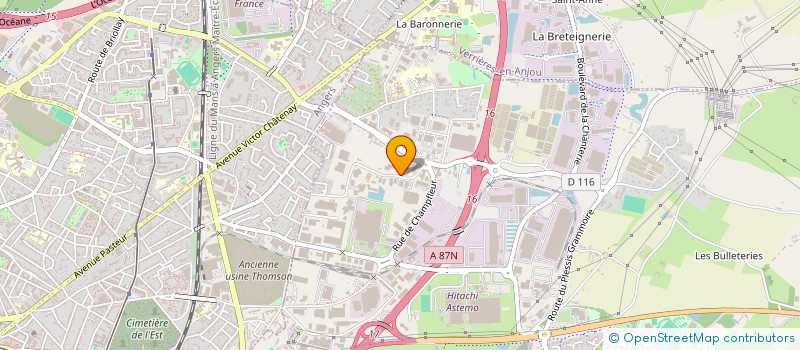 localisation de l'entreprise AIO49  SAINT-BARTHELEMY-D'ANJOU