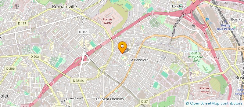 localisation de l'entreprise AIP à MONTREUIL
