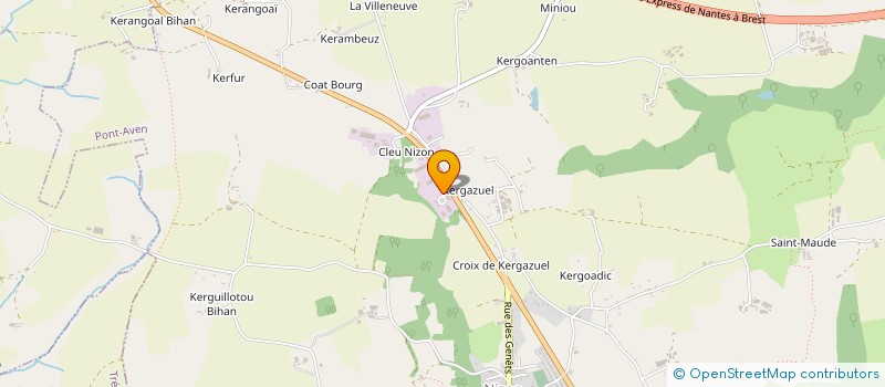 localisation de l'entreprise AIP  PONT-AVEN