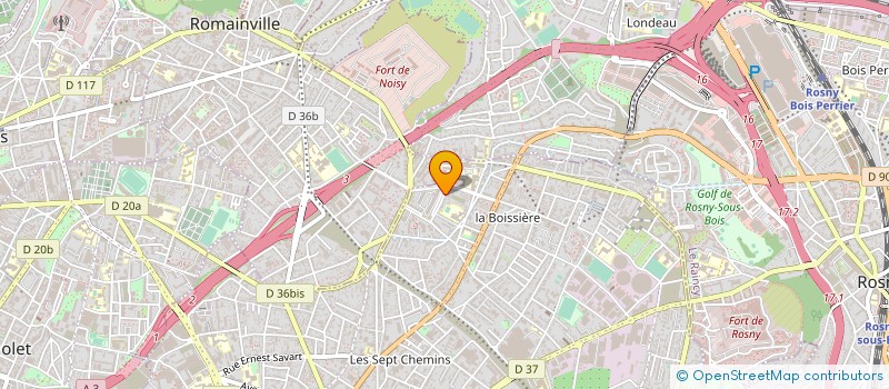 localisation de l'entreprise AIP URBA à MONTREUIL