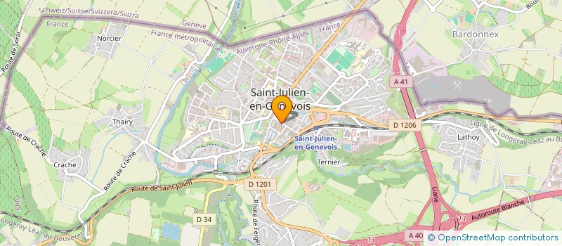 localisation de l'entreprise AIR 2000 à SAINT-JULIEN-EN-GENEVOIS