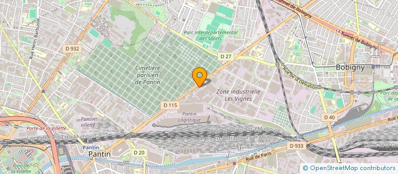 localisation de l'entreprise AIR 26 à BOBIGNY
