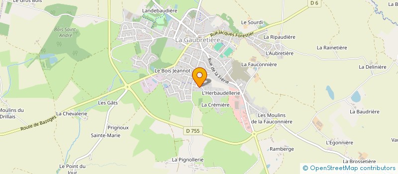 localisation de l'entreprise AIR 85 à LA GAUBRETIERE
