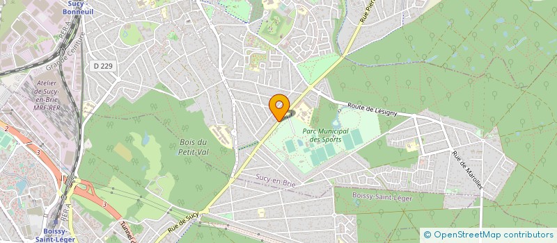 localisation de l'entreprise AIR APPLI SYSTEMS à SUCY-EN-BRIE