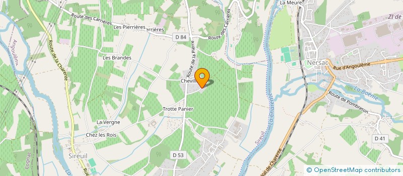 localisation de l'entreprise AIR AUNIS INDUSTRIE CHARENTE à SIREUIL