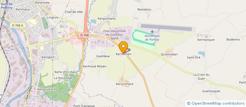 localisation de l'entreprise AIR BRETAGNE à NOYAL-PONTIVY