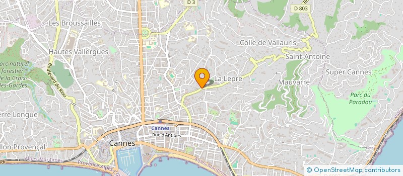 localisation de l'entreprise AIR CLIM PLUS à CANNES