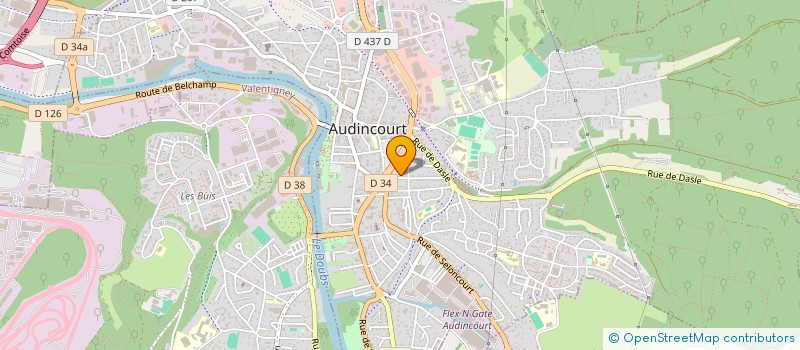localisation de l'entreprise AIR CLIM SERVICES  AUDINCOURT