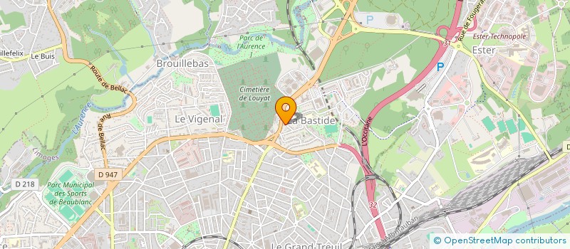 localisation de l'entreprise AIR CLIMATISE-CHAUFFAGE--ENERGIE-ENERGIES NOUVELLES à LIMOGES