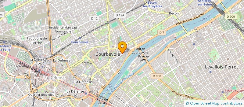 localisation de l'entreprise AIR COMMUNICATIONS à COURBEVOIE