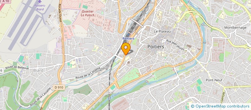 localisation de l'entreprise AIR COMPOSITES à POITIERS