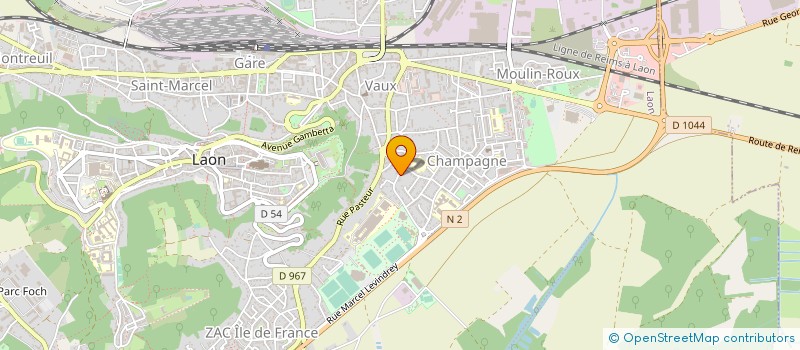 localisation de l'entreprise AIR CONCEPT PICARDIE à LAON