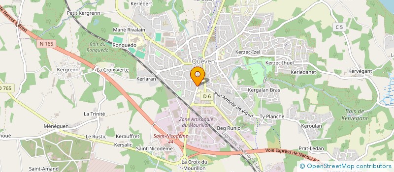 localisation de l'entreprise AIR D'EIRE  QUEVEN