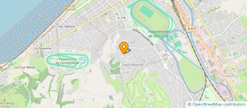 localisation de l'entreprise AIR DE DEAUVILLE  DEAUVILLE