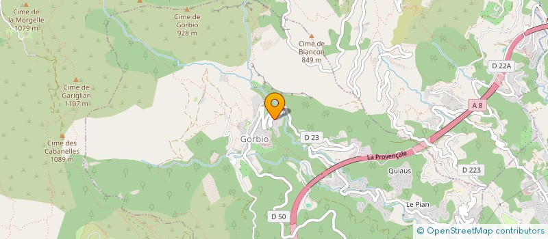 localisation de l'entreprise AIR DE GAZELLES  GORBIO