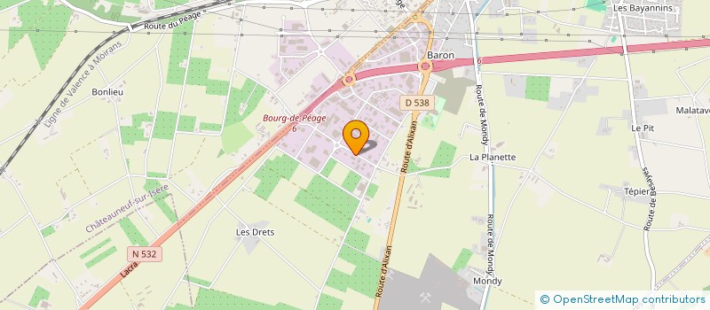 localisation de l'entreprise AIR DOMICILE SANTE VALLEE DU RHONE  BOURG-DE-PEAGE