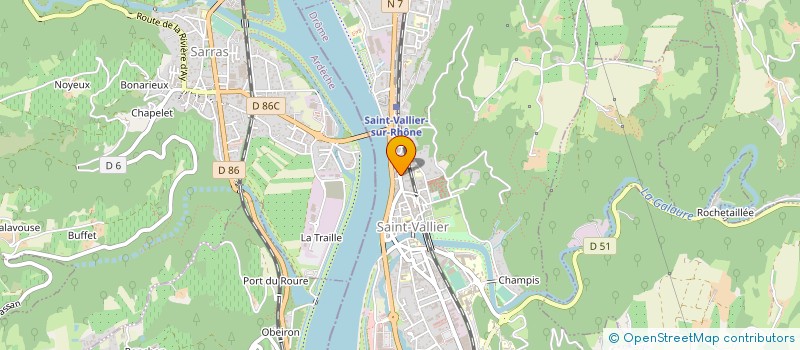 localisation de l'entreprise AIR DU TEMPS  SAINT-VALLIER