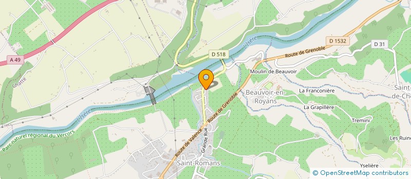 localisation de l'entreprise AIR E-MAIL  SAINT-ROMANS