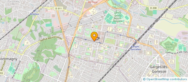 localisation de l'entreprise AIR ECO CLIMAT  SARCELLES