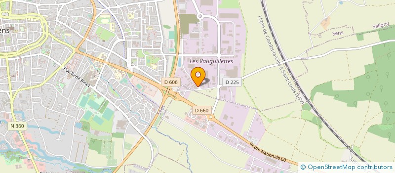 localisation de l'entreprise AIR ECO ENERGIE CONFORT à SENS