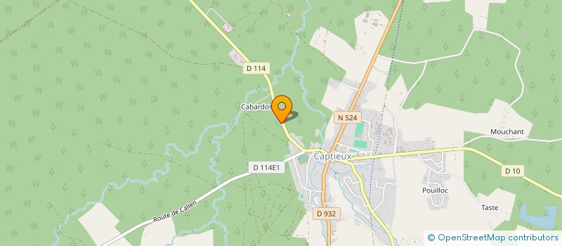 localisation de l'entreprise AIR ET BOIS  CAPTIEUX