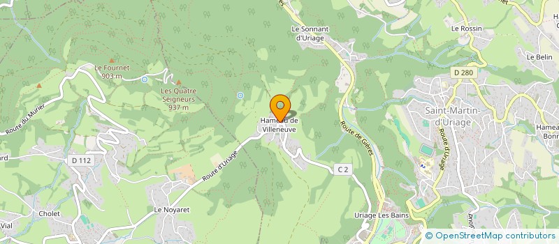 localisation de l'entreprise AIR ET EAU à SAINT-MARTIN-D'URIAGE