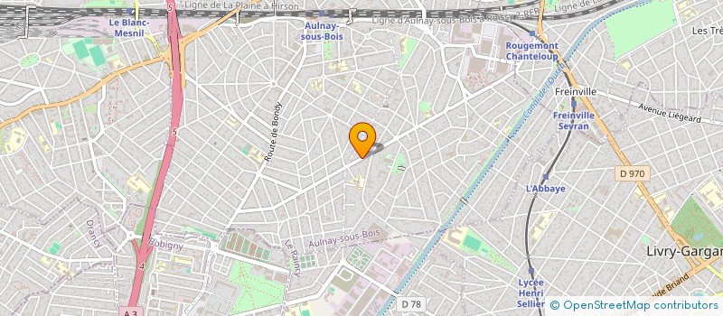 localisation de l'entreprise AIR ET EAU BATIMENT à AULNAY-SOUS-BOIS