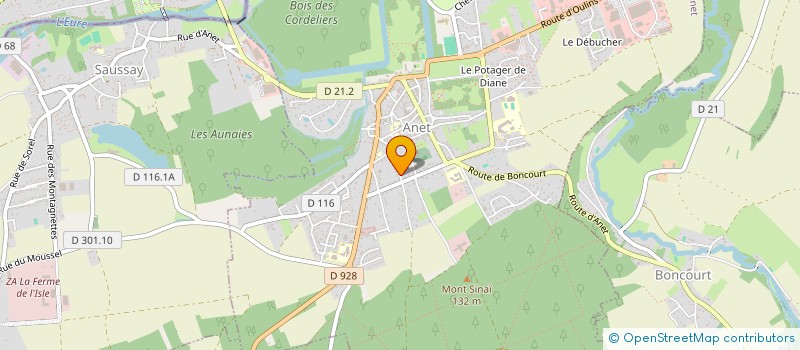 localisation de l'entreprise AIR EVENEMENTS à ANET