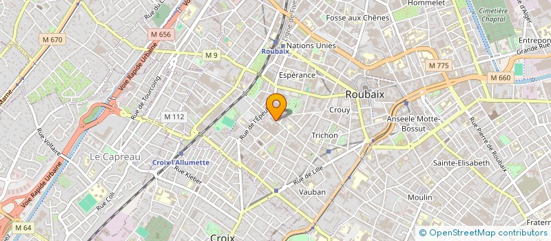 localisation de l'entreprise AIR FORCE SECURITE PRIVEE à ROUBAIX