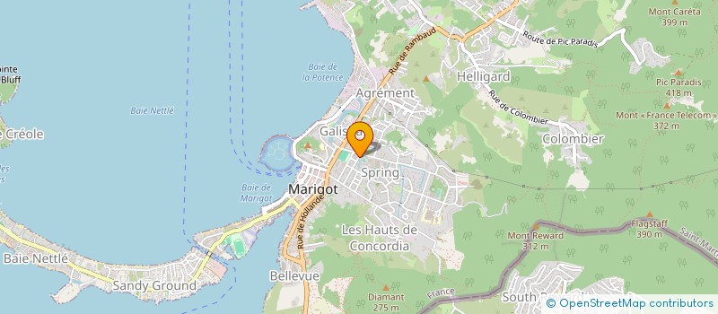 localisation de l'entreprise AIR FORMATION PARACHUTISME  SAINT MARTIN