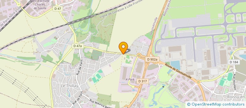 localisation de l'entreprise AIR HFC  LE THILLAY