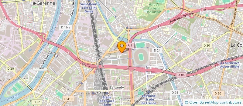 localisation de l'entreprise AIR+ ILE-DE-FRANCE  SAINT-DENIS