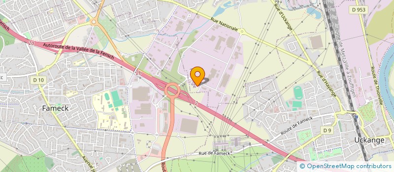 localisation de l'entreprise AIR - INCENDIE - CONTROLES à FLORANGE