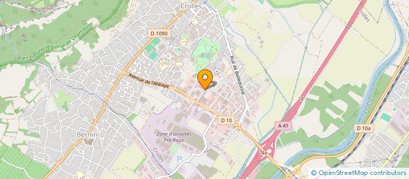 localisation de l'entreprise AIR INTERIEUR EN RESEAU  CROLLES